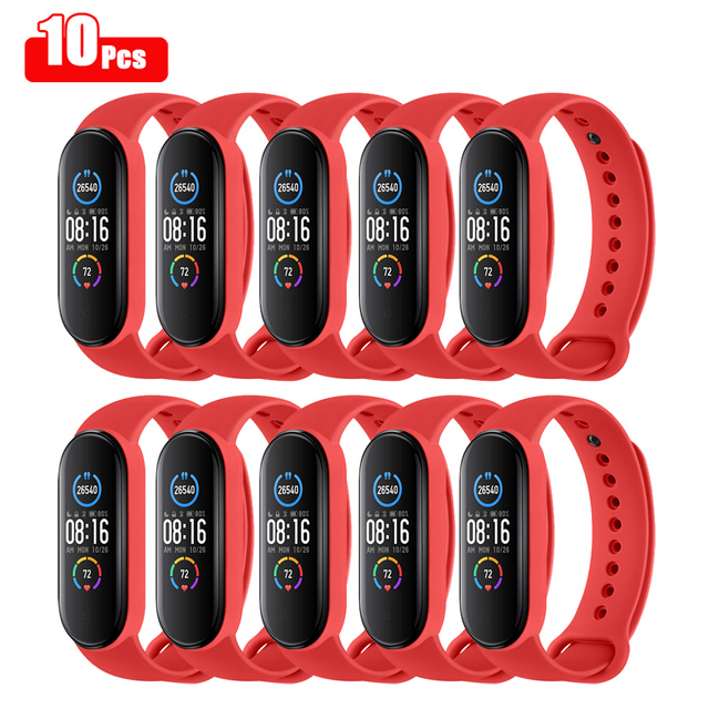 Strap Band For Xiaomi Mi Band 6 5 Silicone Wrist Watchband Strap For Xiaomi Mi Band 6 5 4 3 Bracelet Accessories