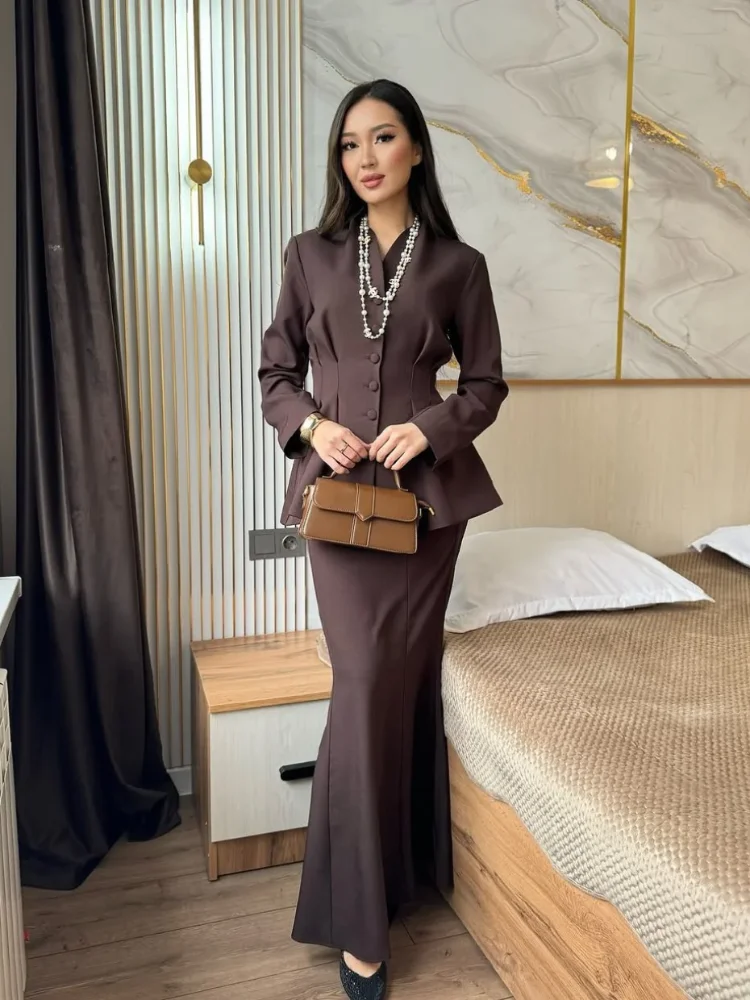 شيك سليم صالح التنانير 2 قطعة مجموعة النساء الخامس...