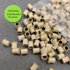 1000pcs Locks Ring BeadEasily Mini Locks Micro Bead Links 3.2*2.8*4.0 mm Copper Micro Tubes Rings Links for Hair Extensions 3