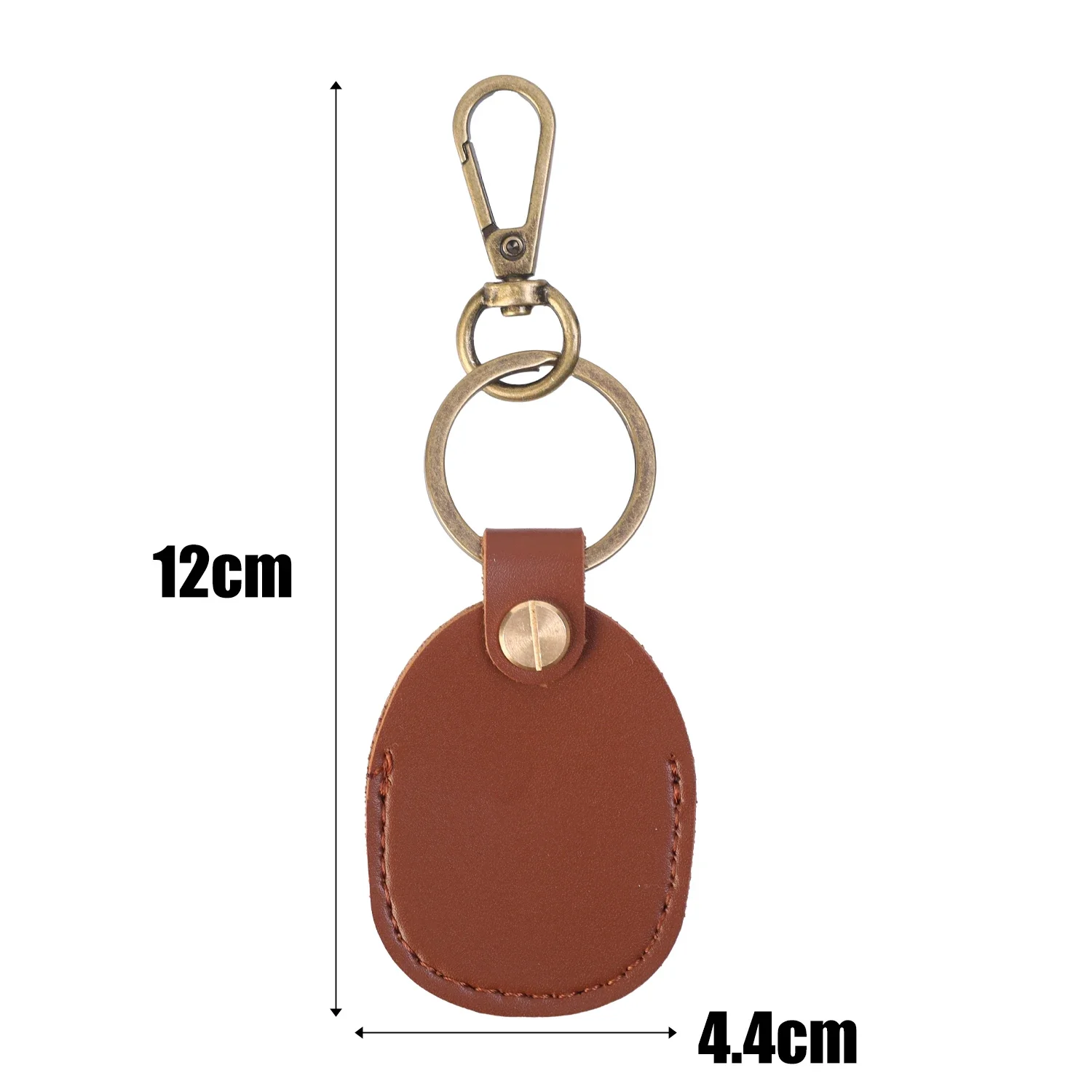 Premium Leather Keychain Holder - PU Leather Protective Case with Soft Coverage and Keyring