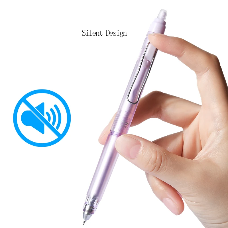 M&G Erasable Gel Pen, Silent Design, Soft Rubber Grip, Refillable Cartridge, Crystal Blue, Ideal for Students and Office U