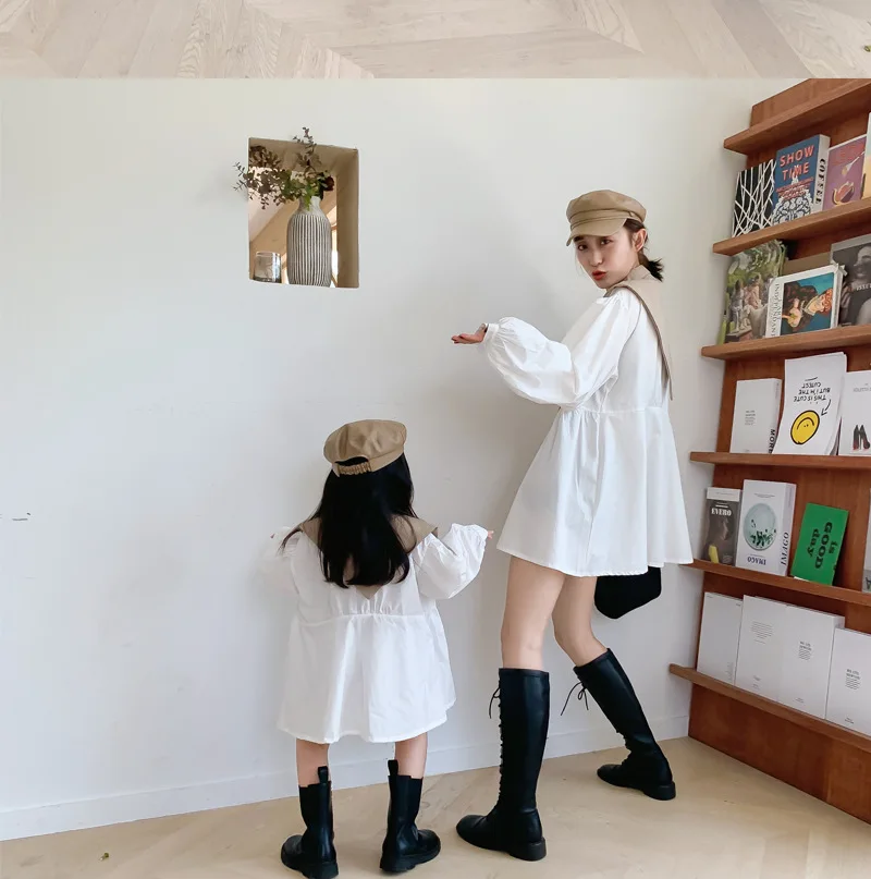 Mom And Daughter Dress Parent-Child Matching Outfit Children Girl