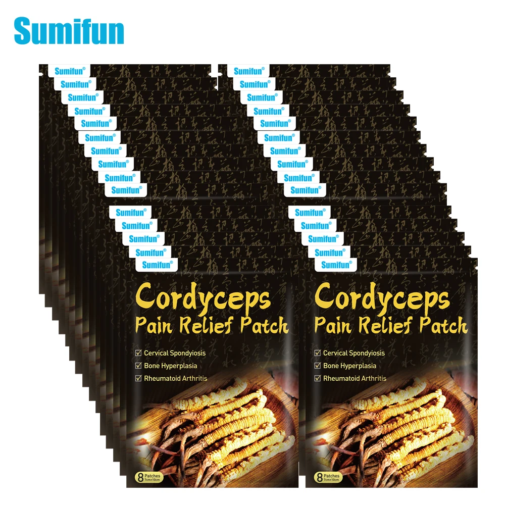 

40/80Pcs Sumifun Cordyceps Analgesic Patch Rheumatoid Arthritis Painkiller Sticker Knee Joint Muscle Pain Relief Massage Plaster