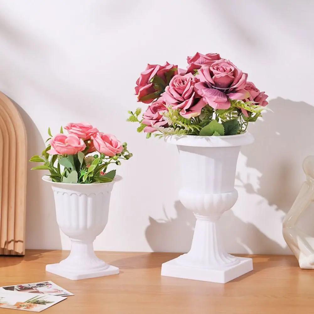 Nordic Style Mini Plastic Pedestal Succulent Planter Pot