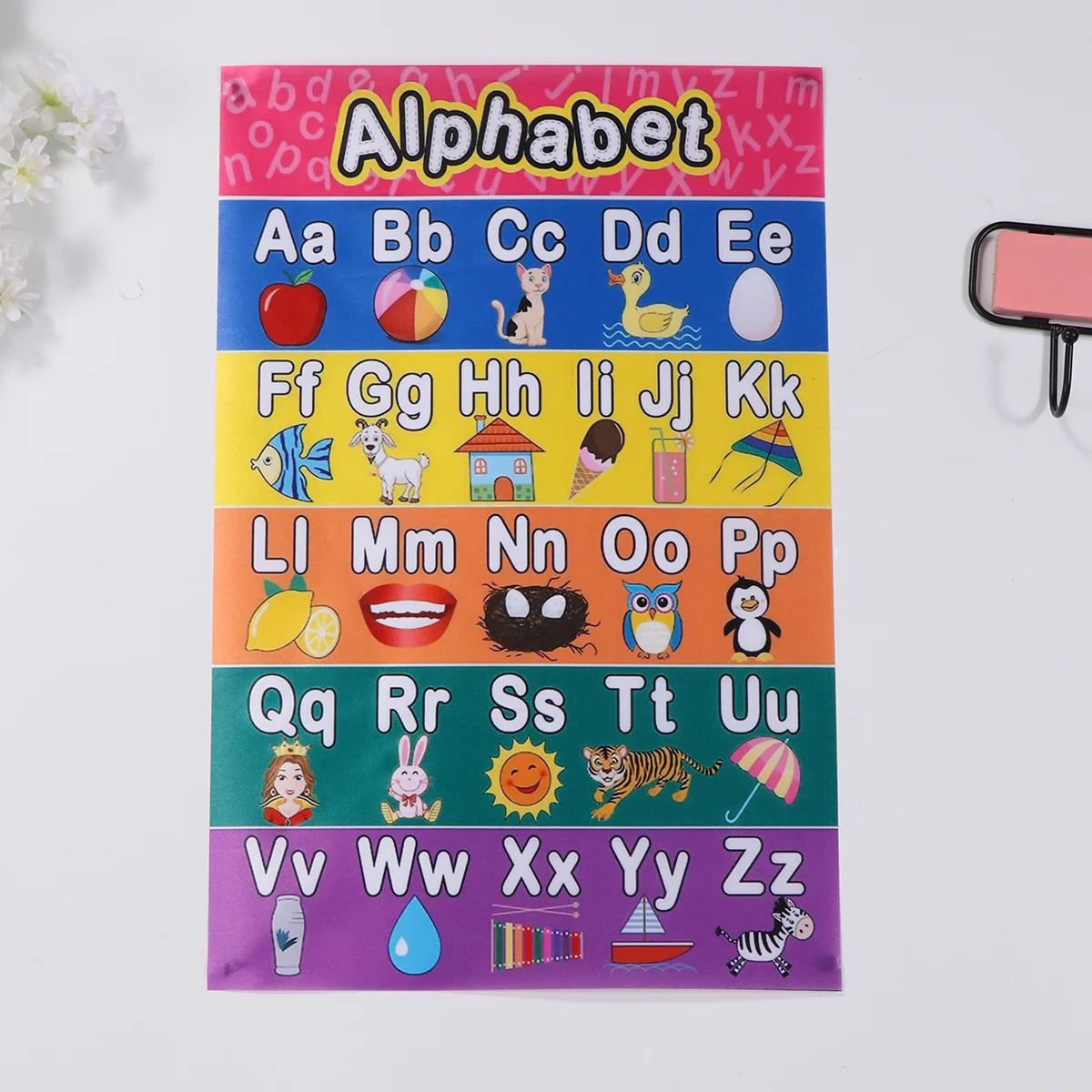 Early Educational Alphabet Mathematics Children Kids Wall Chart Poster Office School Education (30x45cm)