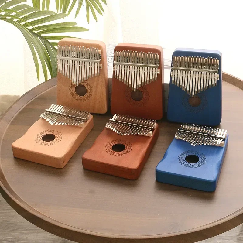 

Kalimba music instrument Thumb Piano 17 Keys Mahogany Wood Finger Piano Combinations Gifts for Kids Portable Mbira Finger Piano