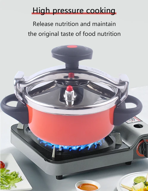 Dual-Use Gas Induction Pressure Cooker Soup Cooker Universal Pot Stainless  Steel Mini Pressure Cooker Safe And Easy To Clean