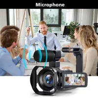 8K HD Video Camera 3 Inch LCD Touch Screen 18x Digital Zoom Camera Recorder Ultra HD WIFI Portable Recording Camcorder - Image 3