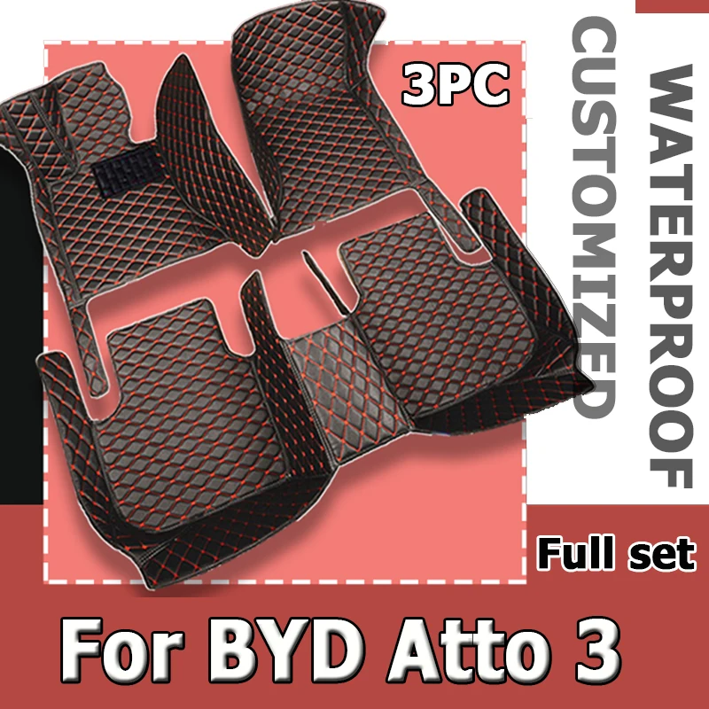 Car Floor Mats For BYD Atto 3 Yuan Plus 2021 2022 2023 5seat Dirtdirt