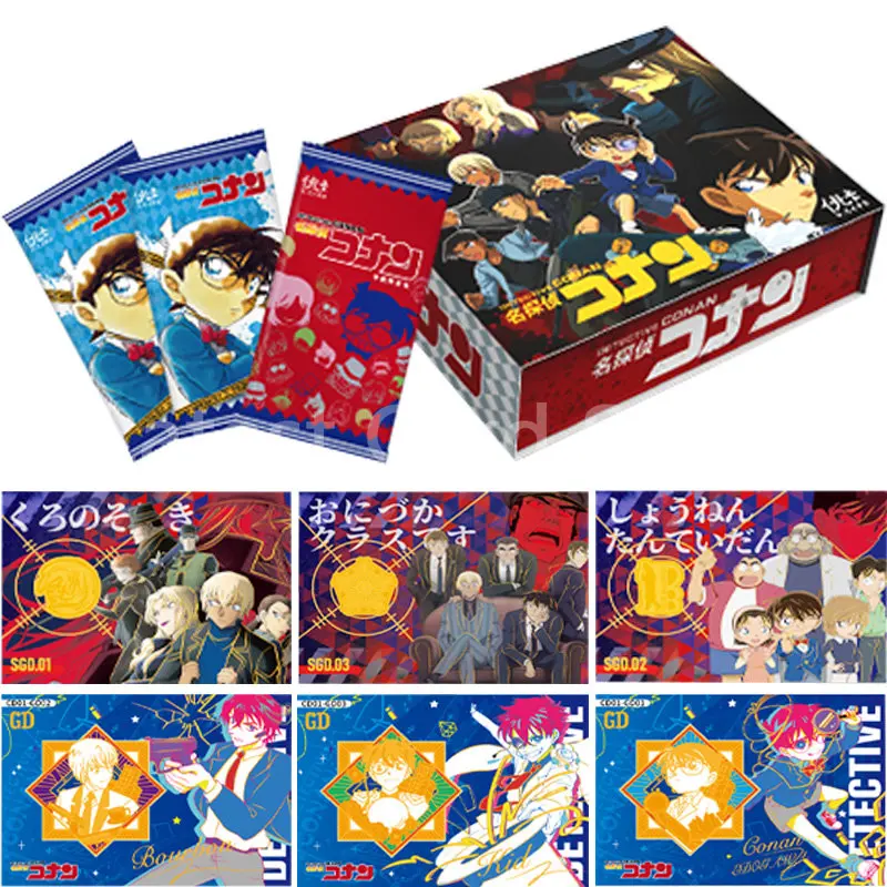 

New Detective Conan Collection Cards Booster Box Anime Characters Rare Limited XGD SGD Cards Toys Table Game for Children Gifts