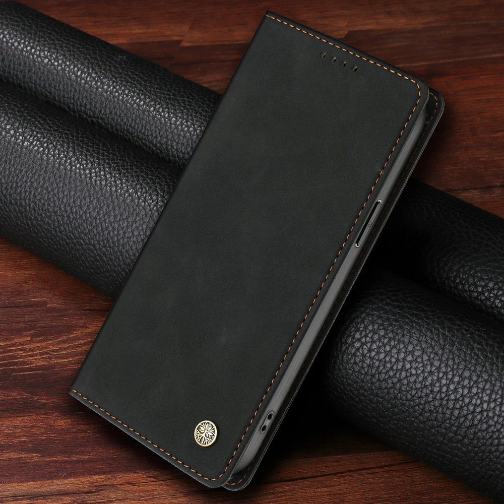 Premium Anti-Theft Brush Leather 360° Protective Flip Cover