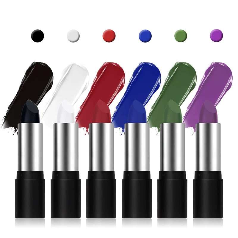 6 Color Face Body Paint Stick Makeup Clown Cream Sports Festival Makeup Grease Foundation Painting Professional Halloween 2
