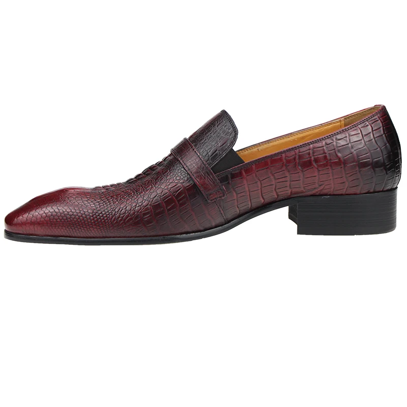 Men Loafer Fashion Handmade Cow Leather Shoe Social Formal Wedding Shoes