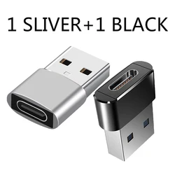 Dual USB - C to Micro USB OTG Adapter Set - Universal Converter for Enhanced Connectivity (Silver add Black)