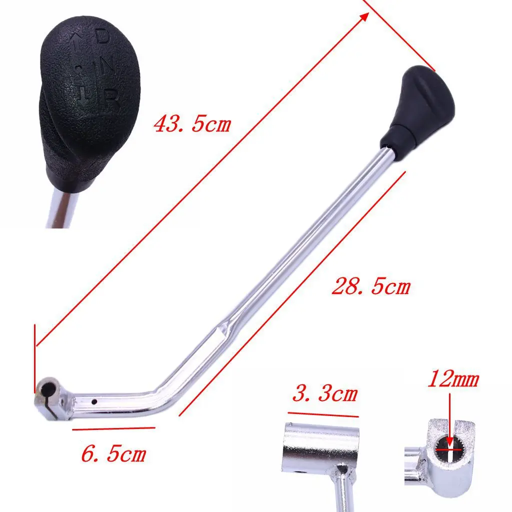 Universal Motorcycle Hand Gear Lever Shifter Handle 430mm For 50-250cc Quad Dirt Bike ATV Buggy 4-wheeler Go Kart