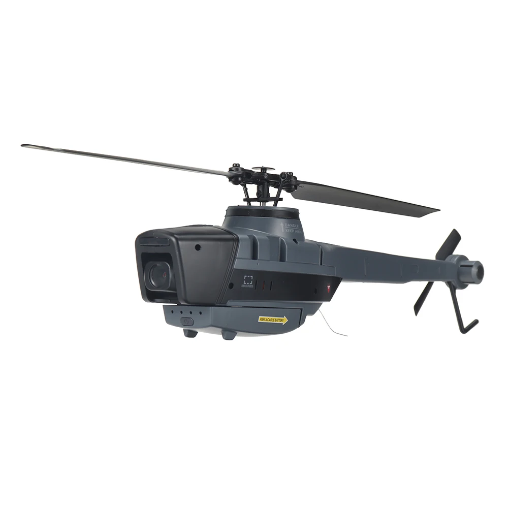 Eachine E110 C128 2.4G 4CH 6-Axis Gyro Single Propeller Aileron Less RC Drone RTF 1080P Camera Optical Flow Localization 3