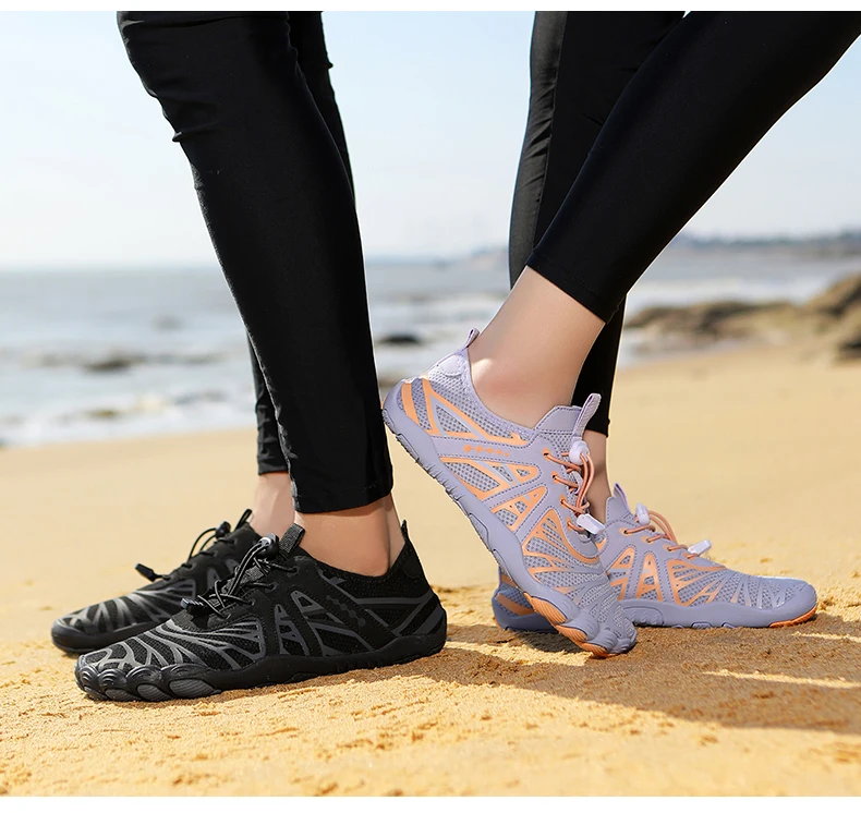 Chaussures d'eau pieds nus unisexes pour plage et natation_voghion.com