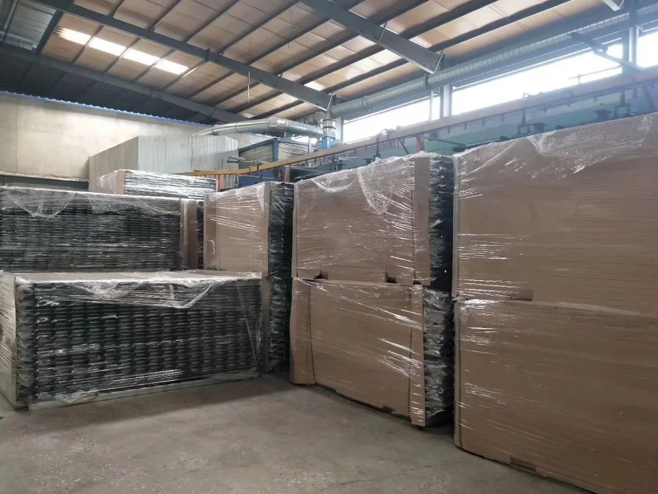 Black Commercial Metal Fence Panel 6