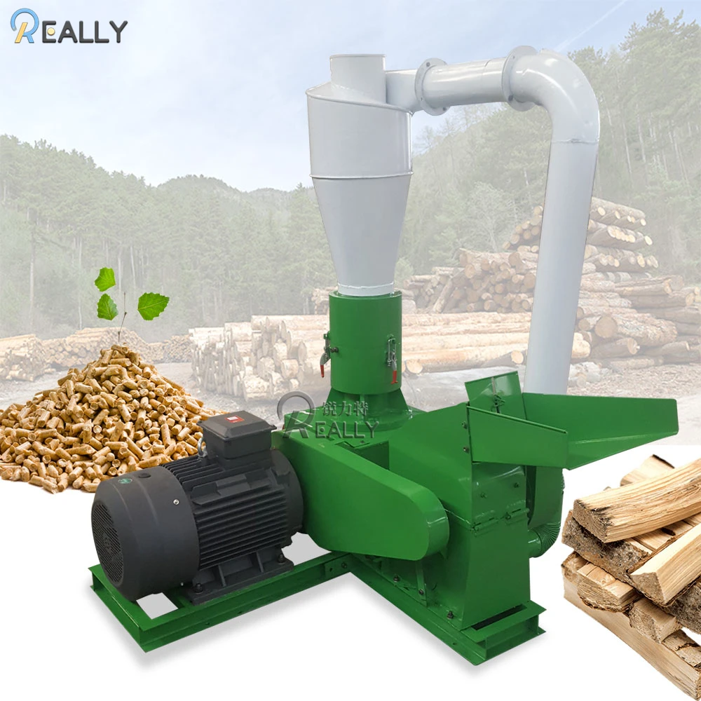 

Electric Sawdust Granulator Tree Straw Crusher High Efficiency Wood Granules Making Machine