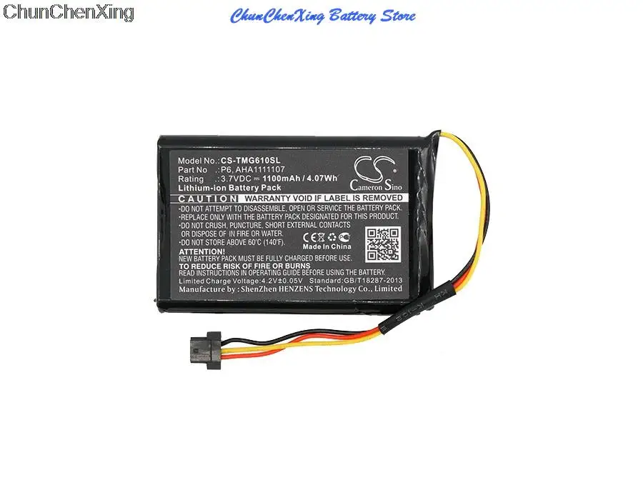 Cameron Sino 1100Mah Batteria Aha1111107, P6 Per Tomtom 4Fa60, Go 610