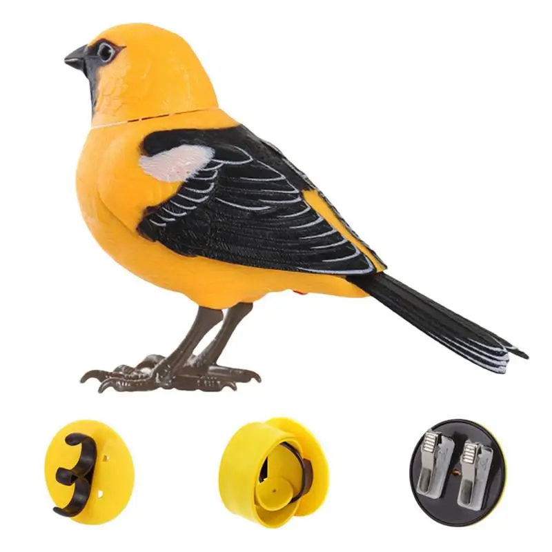 

Artificial Bird Toys Realistic Animal Electric Birds Toys Outdoor Decorations Making Sounds Light & Voice Control Tree Ornaments