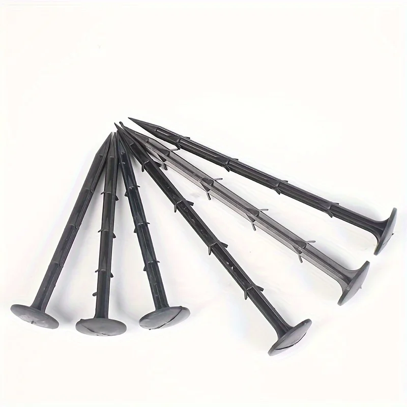 Lawn Tent Pegs 50pcs Plastic Gardening Ground Nail Garden Shed Grass Proof Cloth Ground Nails