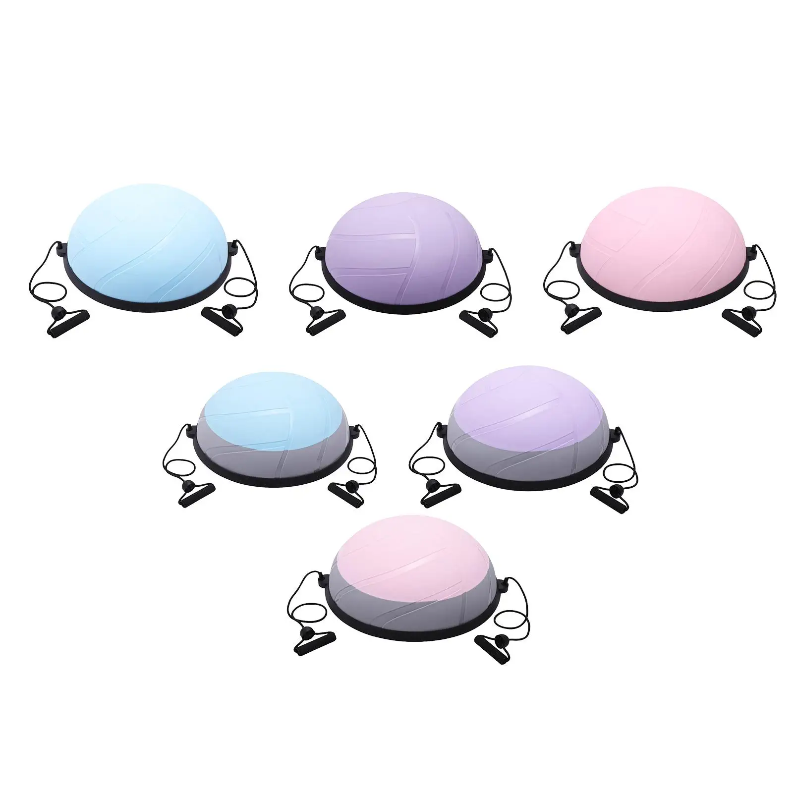 Balance Ball Nonslip Half Exercise Ball for Gymnastic Full Body Workout Home