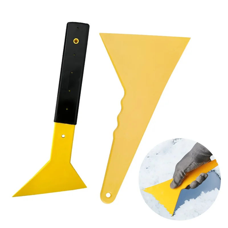 Car Windshield Snow Frost Ice Removal Shovel Scraper Cleaning Tool Triangle Window Tinting Squeegee Non-Slip Long Handle window cleaning tool windshield shovel snow shovel windshield deicing instrument snow ice scraper ice deicing tool