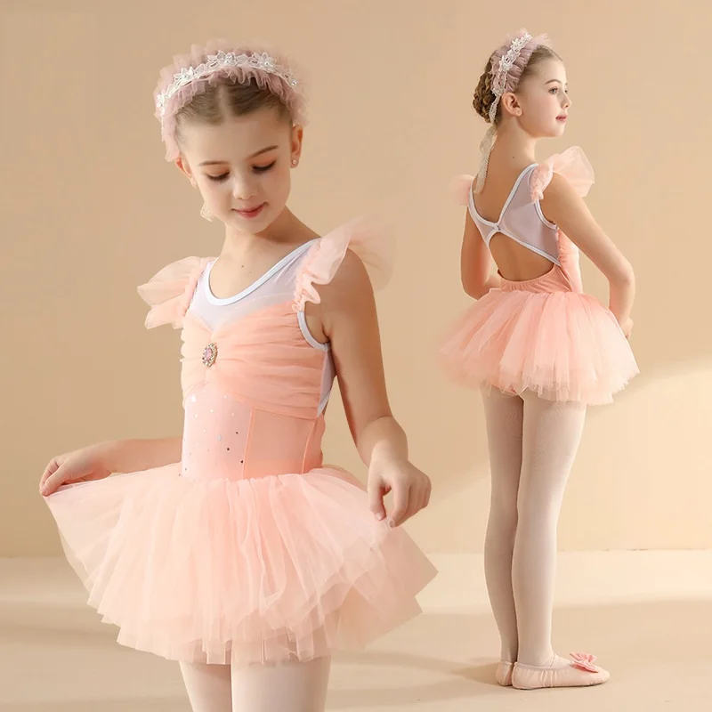 

Ballet Dress for Girls, Sleeveless Ballet Dancewear,Toddler Ballet Leotard, Dance Dress,Tutu Dress, Kids Dance Skirts with Tulle