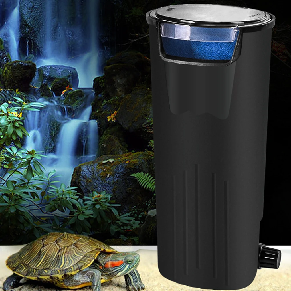 Aquarium Filter 5W Low Water Level Reptile Filter Waterfall Plastic Cleaning Water Pump EU Plug