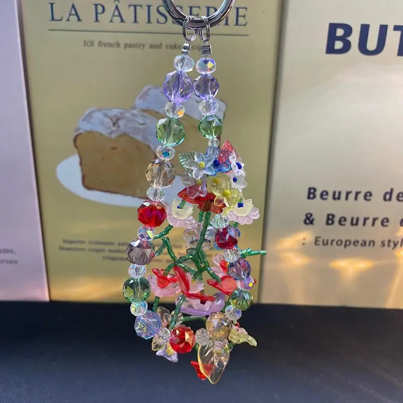 【C】Catena per telefono estiva colorata con perline, ciondolo per borsa, portachiavi per auto, accessori per custodia auricolari per telefono - Image 2
