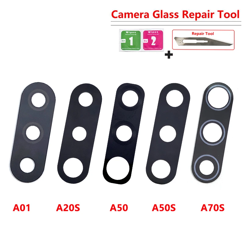 Camera Glass For Samsung A03S A02S A01 A02 A03 A10 A20 A30 A40 A50 A70 A70S A80 A03 Core Rear Back Camera Lens Glass