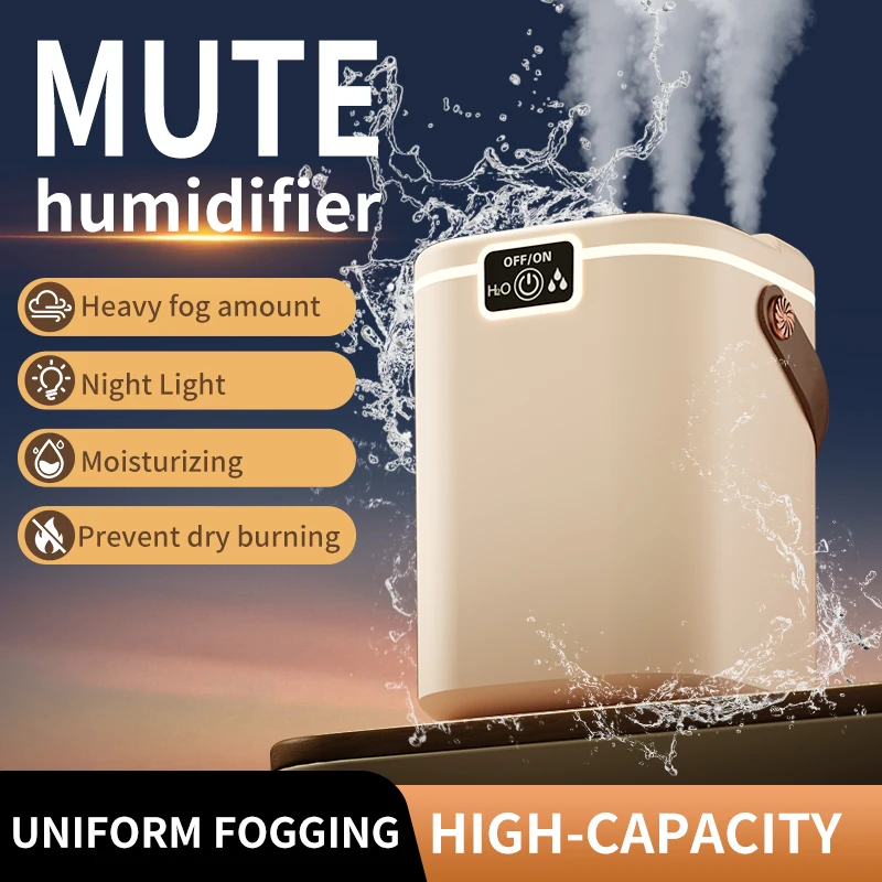 3-hole air humidifier 1.8L capacity spray 4-gear essential oil perfume diffuser with night light 3-nozzle humidifier 4