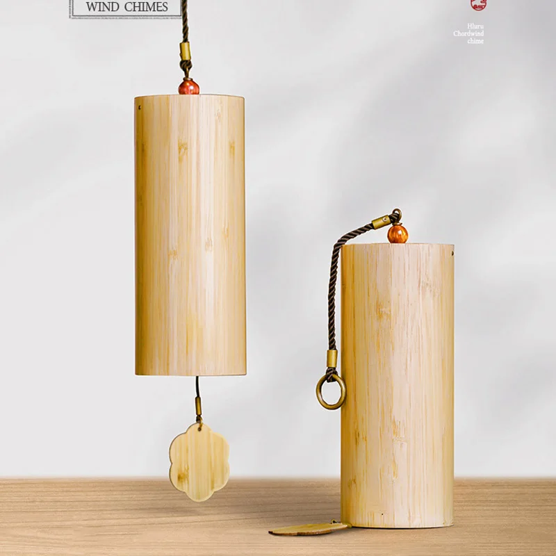 Enhanced Bamboo Wind Chime for Outdoor Zen Meditation and Garden Ambiance