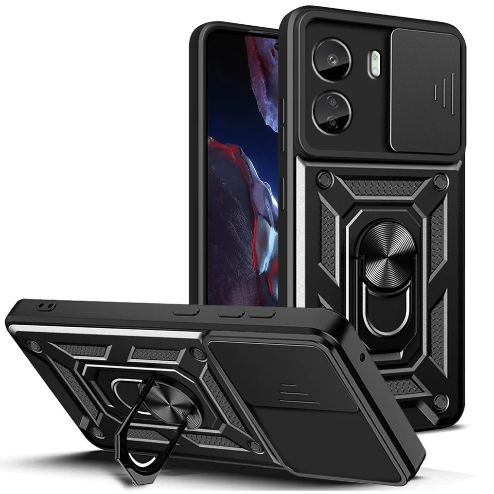 Enhanced Camera Protective Hybrid Ring Cover with Armor Design