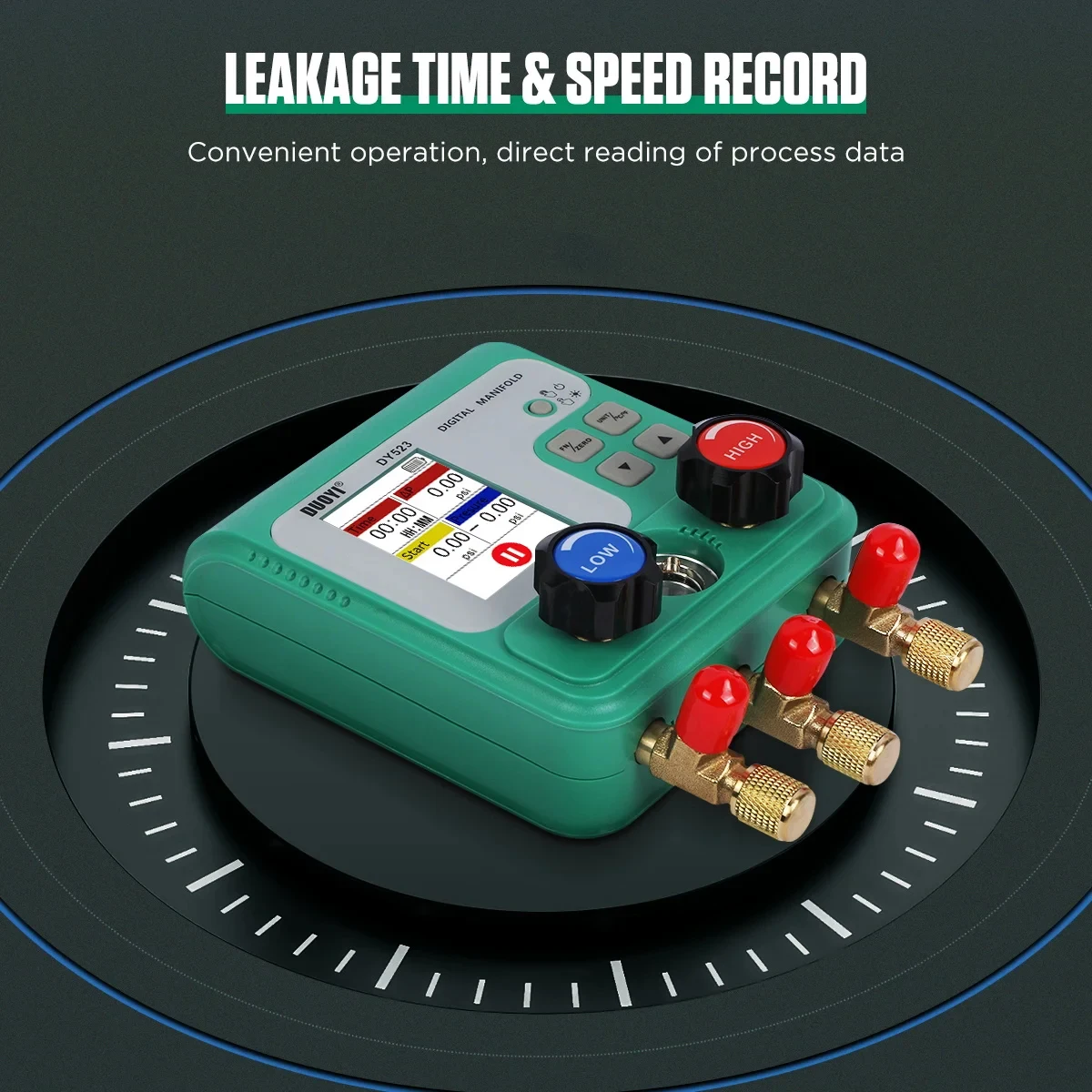 Vacuum Pressure Gauge Digital Manifold Gauge Electronic Air Conditioning Refrige