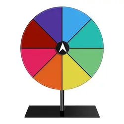 Deluxe Dry Erase Spin Wheel Game - Colorful Roulette (Prize Wheel)