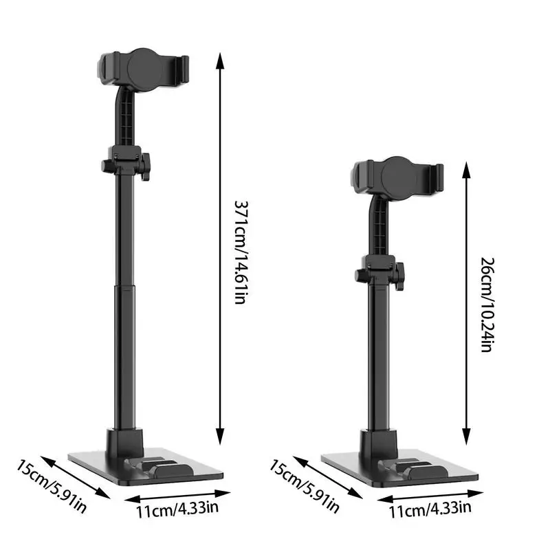 Extendable Selfie Phone Stand | 2in1 Universal Overhead Live Broadcast Bracket | Multi-Purpose Phone Stand For Live Videos