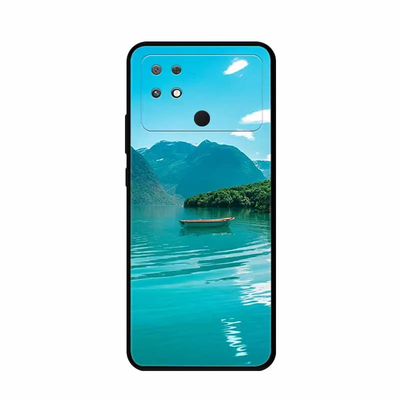 Stylish Soft TPU Silicone Back Cover for Xiaomi Poco C40 - Fashionable Protection Bumper Case