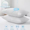 2pcs Cooling & Waterproof Pillowcases (Q-Max: 0.35) 100% Cooling Nylon Jacquard Pillow Cover with Zipper for Hot Sleepers Summer 3