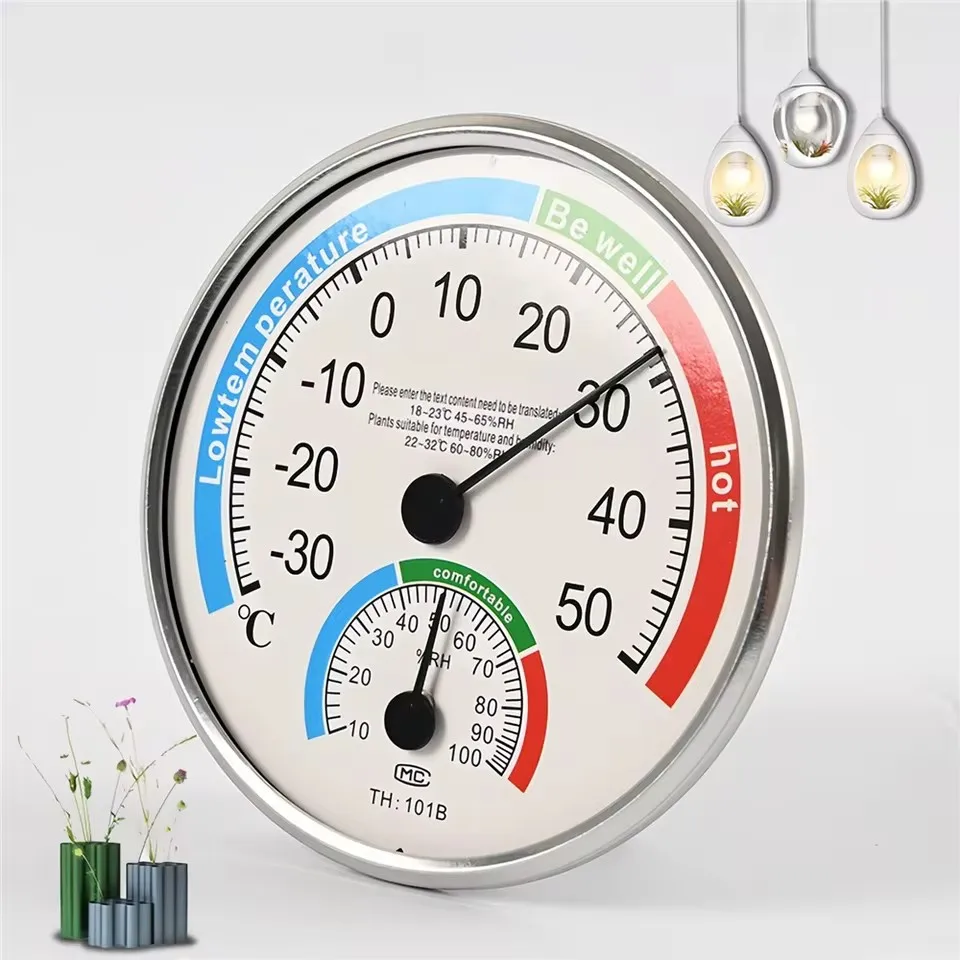 Analog Thermometer Hygrometer for Indoor Outdoor Climate Control