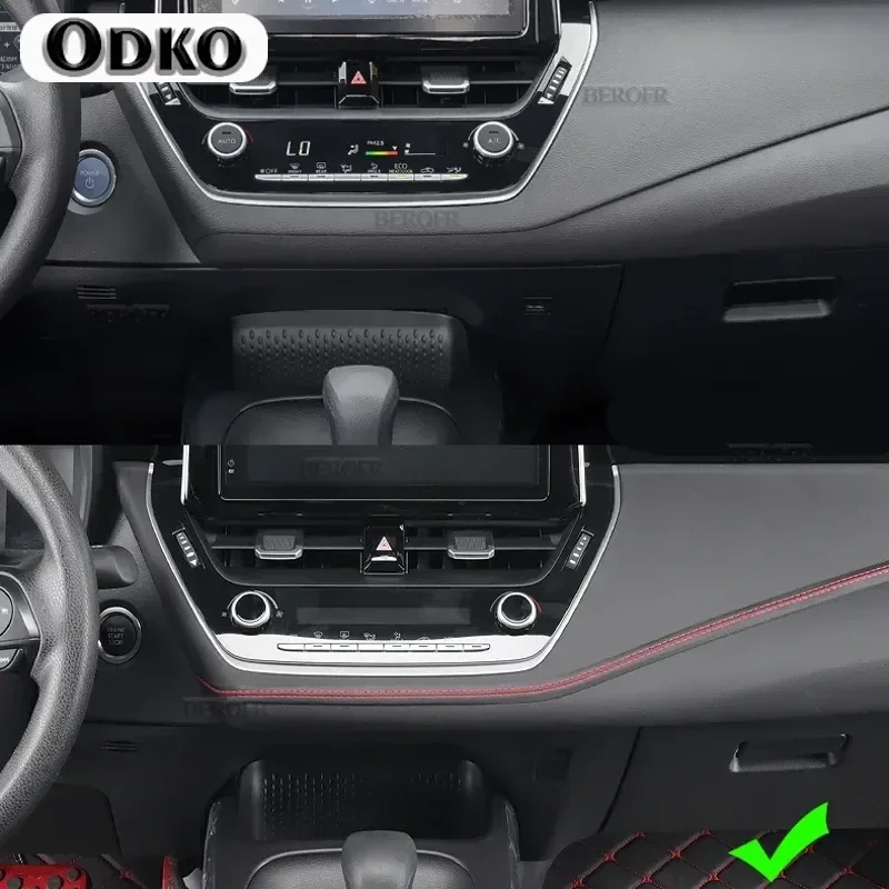Car Interior Moulding Trim Self-adhesive Dashboard Leather Decorative Line Red Blue DIY Braid Strip Car Decoration