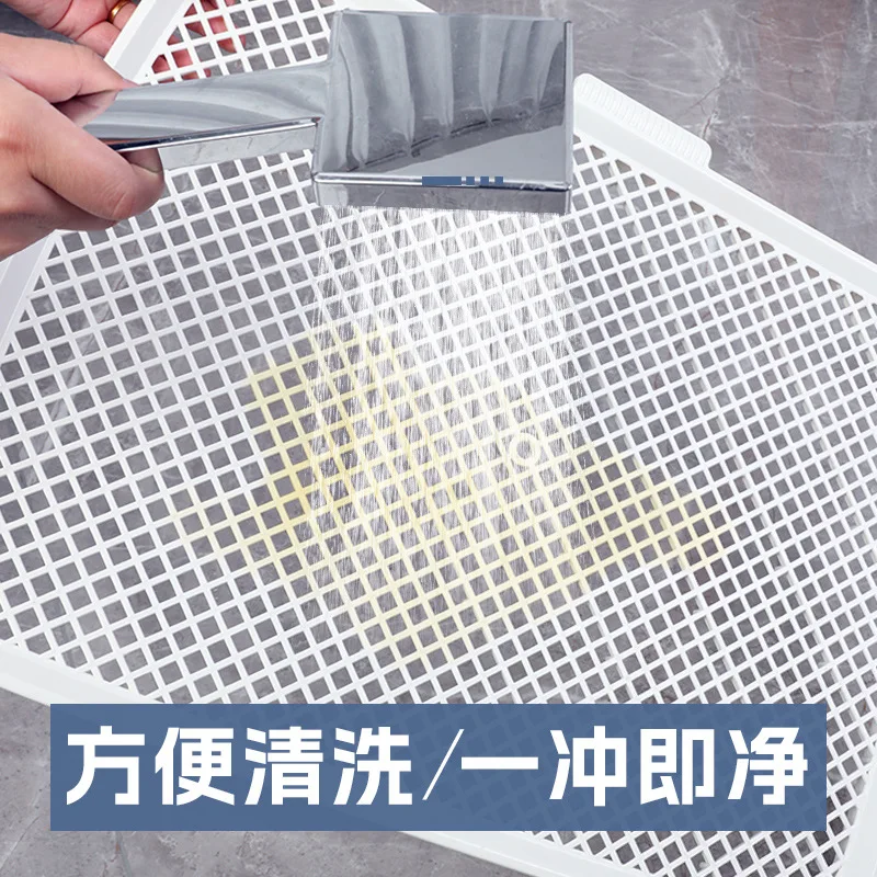 Large Detachable Pet Dog Toilet With Column Dog Pee Fence Training Toilet Anti-Splash Pets Wc Cleaning Potty Puppy Tray