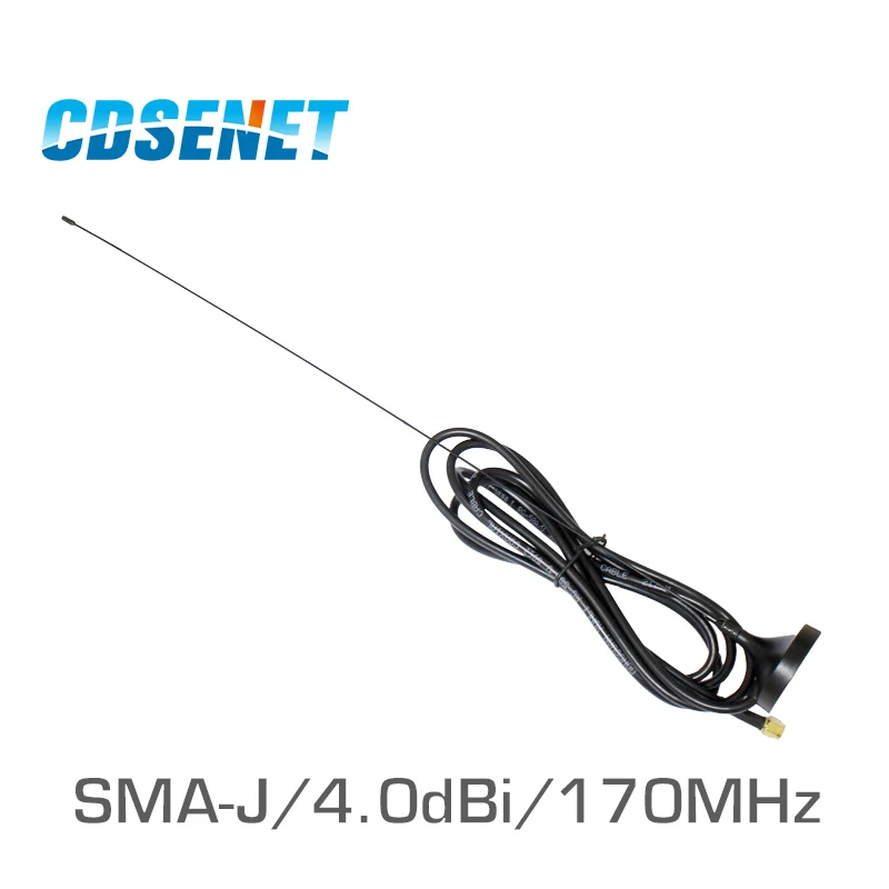 vhf 170MHz Sucker Wifi Antenna TX170-XP-200 SMA Male High Gain 4dBi with Magnet Base 170M Antennas for Communication 2Pcs