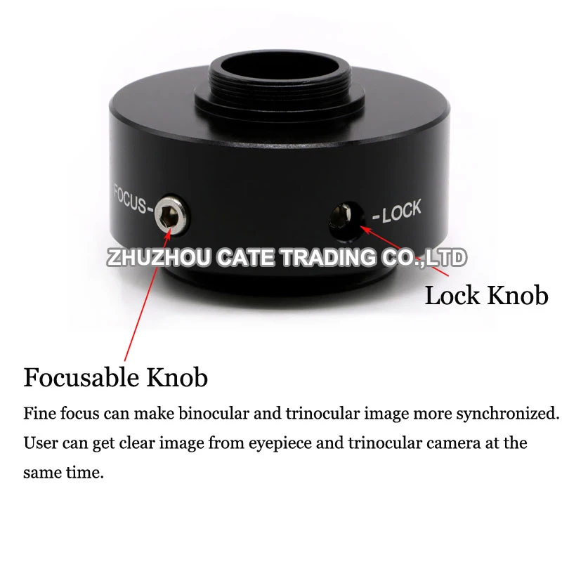 1X 0.35X 0.5X 0.63X Focusable Microscope C mount Adapter Trinocular Reduce Lens CCD Camera Adapter for Olympus Microscope 3