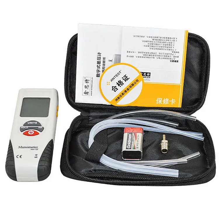 HTI HT-1891 Handheld Proable Digital Manometer Air Pressure Meter Differential P