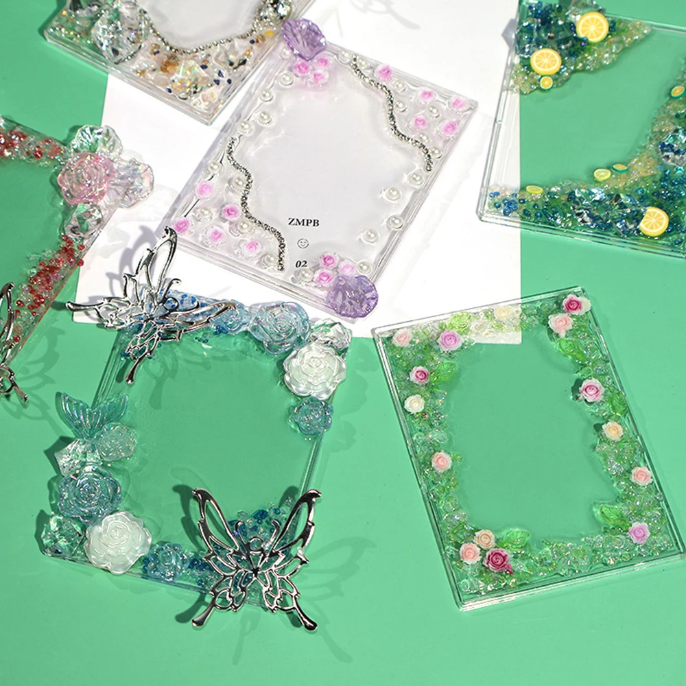 쉘 카드 브릭 절묘한 사진 카드홀더, INS 사진 슬리브, 창의적인 포토카드, 보호대 방진 사진 프레임, 여아 선물