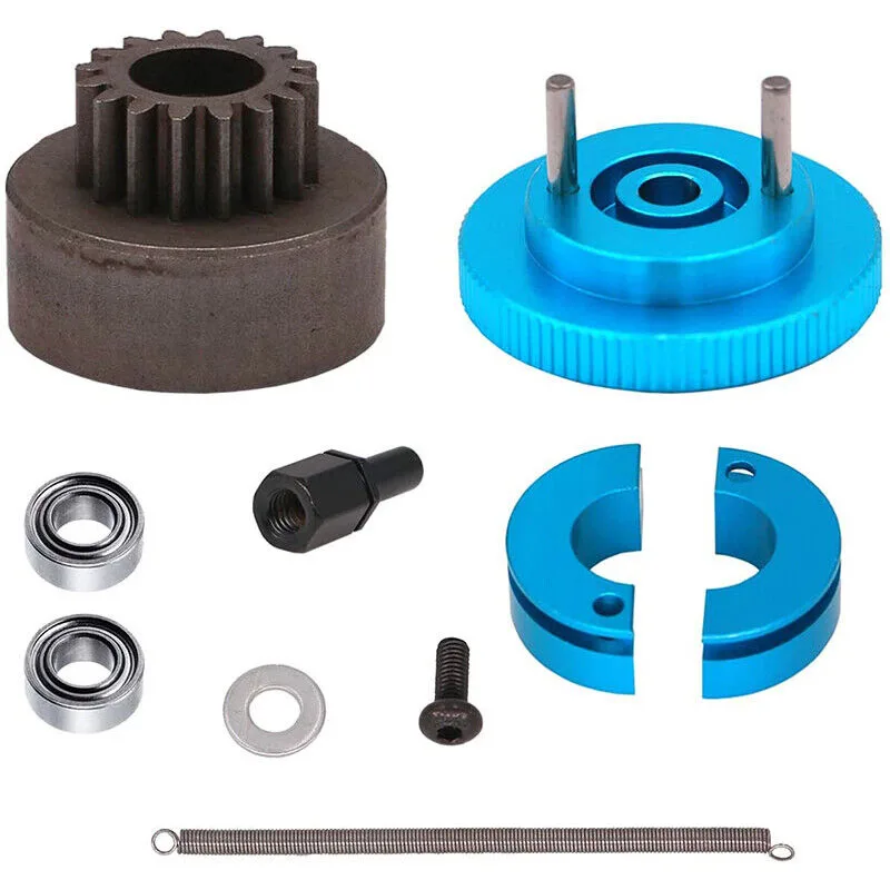 Flywheel Clutch & 16T Single Speed Clutch Bell Set for 1/10 Nitro HSP RC Car accessories hsp 1 10 внедорожник rc car 106004 обновленный амортизатор из алюминиевого сплава для hsp 94101 94102 94103 94123