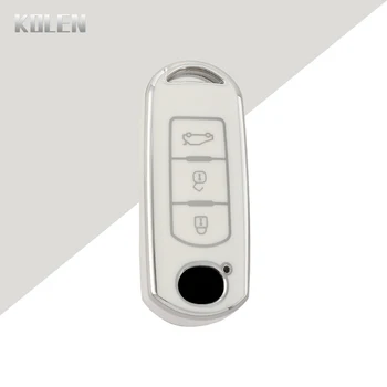 TPU Car Remote Key Case Cover Holder Shell per Mazda 2 3 5 6 Demio CX-3 CX-4 CX-5 CX-7 CX-9 MX-5 Atenza Axela custodia protettiva - TPU Car Remote Key Case Cover Holder Shell per Mazda 2 3 5 6 Demio