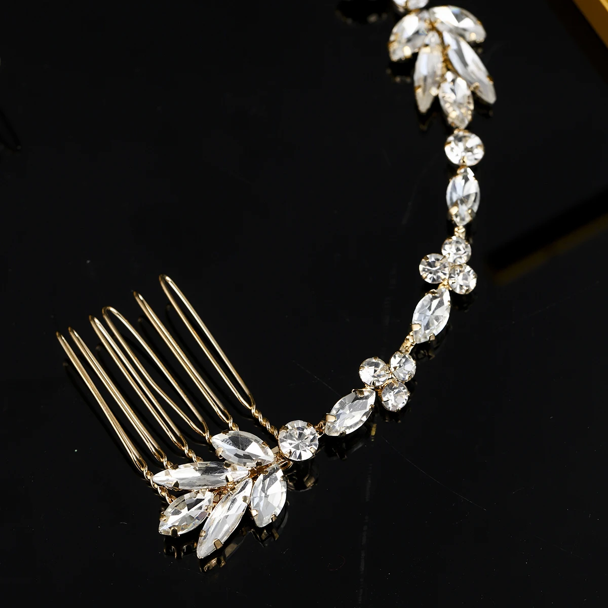 Luxury Crystal Flower Handmade Hairband Elegant Woman's Headbands Trendy Daily Jewelry Hair Accessories Crown